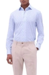 Bugatchi Devon Ooohcotton® Paisley Button-up Shirt In Blue