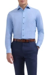 Bugatchi Devon Ooohcotton® Plaid Button-up Shirt In Blue