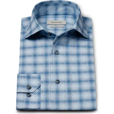 Bugatchi Devon Ooohcotton® Plaid Button-up Shirt In Blue