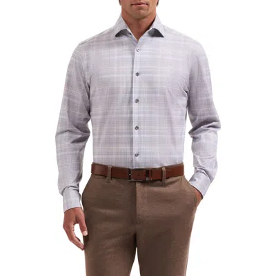 Bugatchi Devon Ooohcotton® Plaid Button-up Shirt In Purple