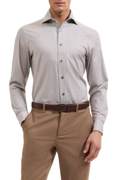 Bugatchi Devon Ooohcotton Stretch Shirt In Gray