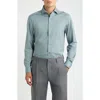 Bugatchi Devon Ooohcotton® Tech Patterned Shirt In Green