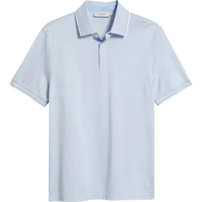 Bugatchi Diamond Piqué Cotton Polo In White