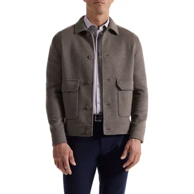Bugatchi Felted Wool Blend Jacket In Brown