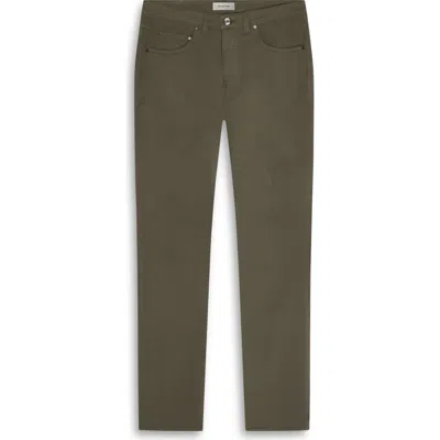 Bugatchi Five Pocket Stretch Cotton Pants In Green