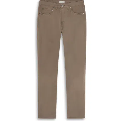 Bugatchi Five Pocket Stretch Cotton Pants In Brown