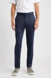Bugatchi Flat Front Knit Wool Blend Chinos In Blue
