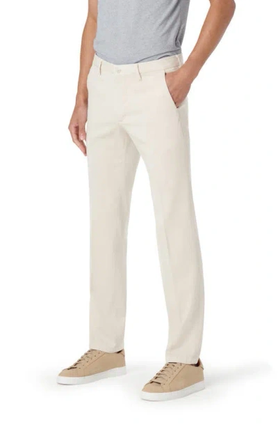 Bugatchi Flat Front Stretch Chinos In White