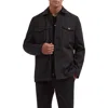 Bugatchi Full Button Field Jacket In Black