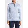 Bugatchi Half Zip Pullover In Blue
