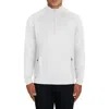 Bugatchi Half Zip Pullover In White