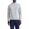 Bugatchi Heathered Quarter Zip Pullover In Gray