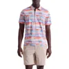 Bugatchi Hendrix Digital Abstract Brushstroke Print Pima Cotton Polo In Multi