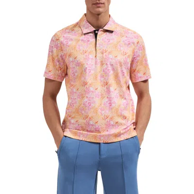 Bugatchi Hendrix Floral Pima Cotton Polo In Multi
