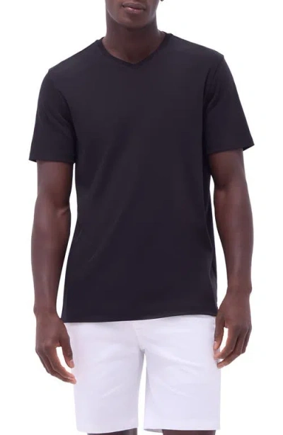 Bugatchi Holden Pima Cotton T-shirt In Black