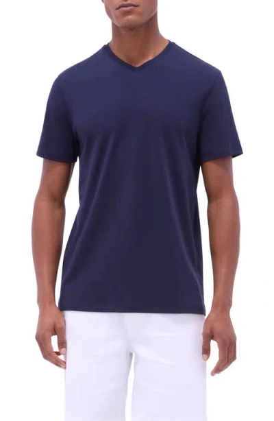 Bugatchi Holden Pima Cotton T-shirt In Blue