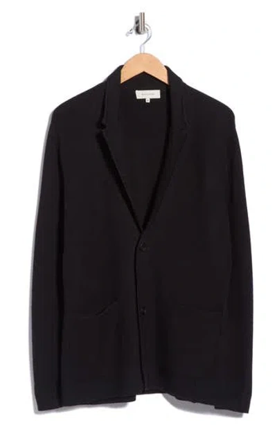 Bugatchi Honeycomb Stitch Sweater Blazer In Black