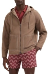 Bugatchi Hooded Jacket In Brown