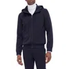 Bugatchi Hooded Long Sleeve Knit Top In Blue