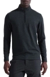Bugatchi Houndstooth Patern Quarter Zip Top In Blue