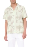 Bugatchi Jackson Abstract Print Camp Shirt In Pistachio