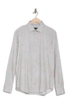 Bugatchi James Long Sleeve Stretch Woven Shirt In Salmon