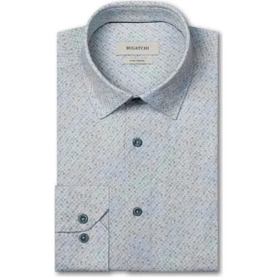 Bugatchi James Ooohcotton® Abstract Print Button-up Shirt In Blue