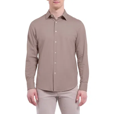 Bugatchi James Ooohcotton® Button-up Shirt In Brown