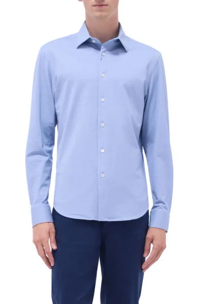 Bugatchi James Ooohcotton® Button-up Shirt In Classic Blue