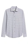 Bugatchi James Ooohcotton® Button-up Shirt In Platinum