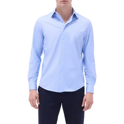 Bugatchi James Ooohcotton® Button-up Shirt In Blue