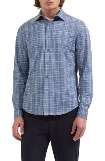 Bugatchi James Ooohcotton® Button-up Shirt In Blue