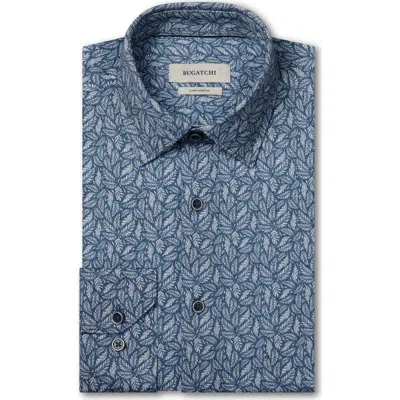 Bugatchi James Ooohcotton® Button-up Shirt In Blue