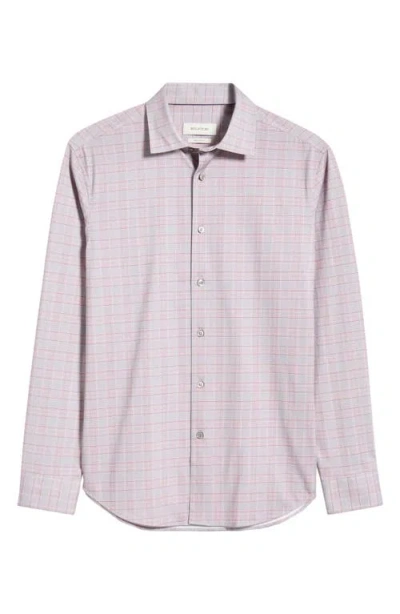Bugatchi James Ooohcotton® Check Button-up Shirt In Blue