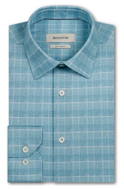 Bugatchi James Ooohcotton® Check Print Button-up Shirt In Blue
