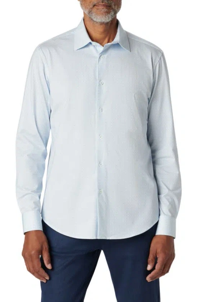 Bugatchi James Ooohcotton® Circle Print Button-up Shirt In Sky