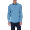 Bugatchi Men's Ooohcotton James Geometric Sport Shirt In Teal