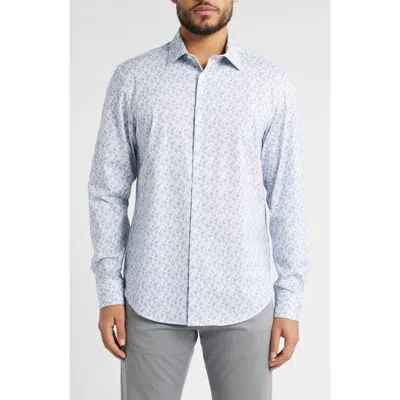 Bugatchi James Ooohcotton® Disco Ball Print Button-up Shirt In Multi