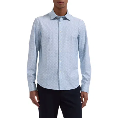 Bugatchi James Ooohcotton® Floral Button-up Shirt In Blue