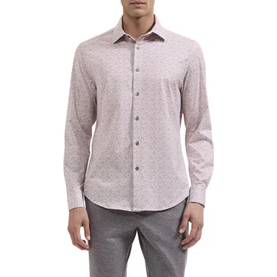 Bugatchi James Ooohcotton® Floral Button-up Shirt In Pink