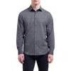 Bugatchi James Ooohcotton® Geo Button-up Shirt In Black