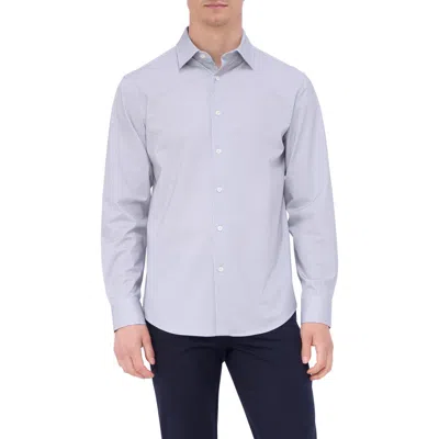 Bugatchi James Ooohcotton® Geo Print Button-up Shirt In Desert
