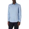 Bugatchi Axel Shaped Fit Trellis Print Stretch Cotton Button-up Shirt In Periwinkle