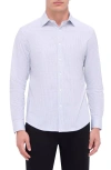 Bugatchi James Ooohcotton® Geometric Print Button-up Shirt In White