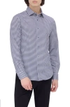 Bugatchi James Ooohcotton® Gingham Button-up Shirt In Black