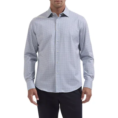 Bugatchi James Ooohcotton® Gingham Button-up Shirt In Blue