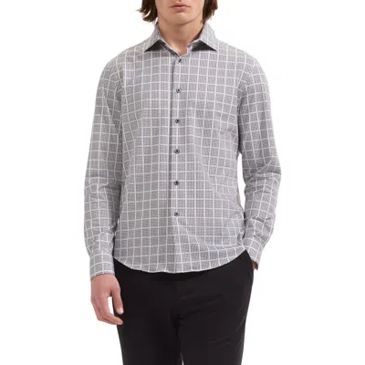 Bugatchi James Ooohcotton® Grid Button-up Shirt In Multi