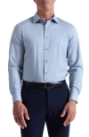 Bugatchi James Ooohcotton® Herringbone Button-up Shirt In Blue