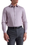 Bugatchi James Ooohcotton® Herringbone Button-up Shirt In Pink