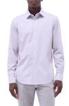 Bugatchi James Ooohcotton® Leaf Print Button-up Shirt In Sand